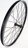 Bontrager Kids 24-inch MTB bike wheel with 32 holes and rim brake compatibility, suitable for children's mountain bikes.