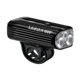 Lezyne Super Drive 1800+ Smart front bike light with 1800 lumens, black, USB-C rechargeable, designed for cycling safety.