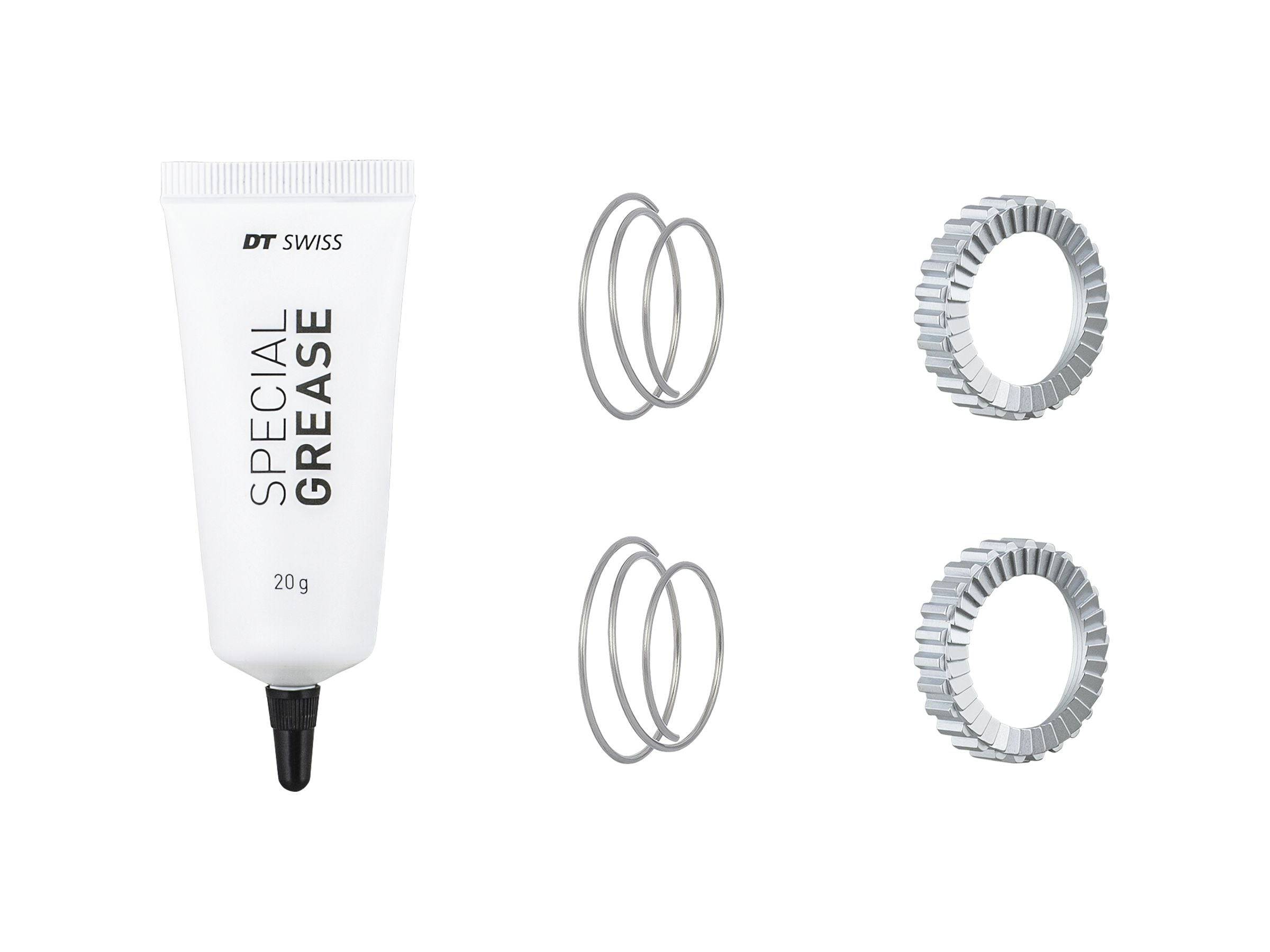 Bontrager DT Swiss 36-tooth superlight star ratchet kit for silver rear hub, compatible with 130-148mm OLD bike wheels.