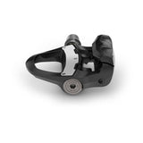 Garmin Rally RK110 single-sensing power meter cycling pedals with black pedal body and cleat attachments for performance cycling components.