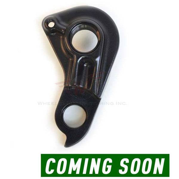 Wheels Manufacturing replaceable derailleur hanger dropout 302 for precise bike shifting, shown attached to a bicycle frame.