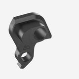 Wheels Manufacturing replaceable derailleur hanger dropout 581 for precise bike shifting, shown in close-up with mounting details.