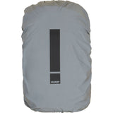 HUMP Ultra Reflective Waterproof Backpack Cover in silver, designed for 360° visibility and rain protection for backpacks.