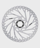 Galfer Shark 6-Bolt MTB disc brake rotor with vented design and high-performance metallic surface for mountain biking.