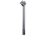 Bontrager SSR Silver bike seatpost, 27.2mm diameter, 330mm length, 12mm offset, durable aluminum component.