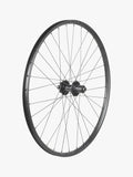 Bontrager Connection Boost 27.5-inch rear wheel with 6-bolt disc, Shimano HG 8/9/10-speed, black bike component.