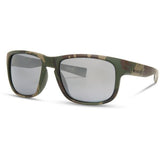 Madison Eyewear Signal Camo Polarized Sunglasses with three lens colors in silver, bronze, and yellow, featuring stylish camouflage frames.