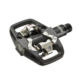 Look X-Track EN-Rage SPD-compatible mountain bike pedals for aggressive MTB riding, showing black pedals with metal clips.
