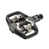 Look X-Track EN-Rage SPD-compatible mountain bike pedals for aggressive MTB riding, showing black pedals with metal clips.
