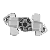 Look X-Track Power Single pedals with integrated power meter for MTB and gravel bikes, showcasing sleek design and pedal cleats.