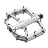Look Trail Roc Plus flat pedals with forged aluminium platform and adjustable pins, designed for durable mountain biking components.