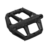 Look Trail Fusion flat MTB pedals with wide platform and replaceable pins, designed for mountain biking components.