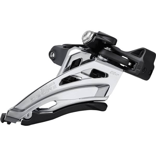 Shimano Deore FD-M5100-M Deore front derailleur, 11-speed double, side swing, mid clamp | Swinnerton Cycles