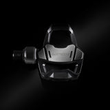Look Keo Blade road bike pedals with aerodynamic design and wide platform, featuring sleek black finish and clipless system.