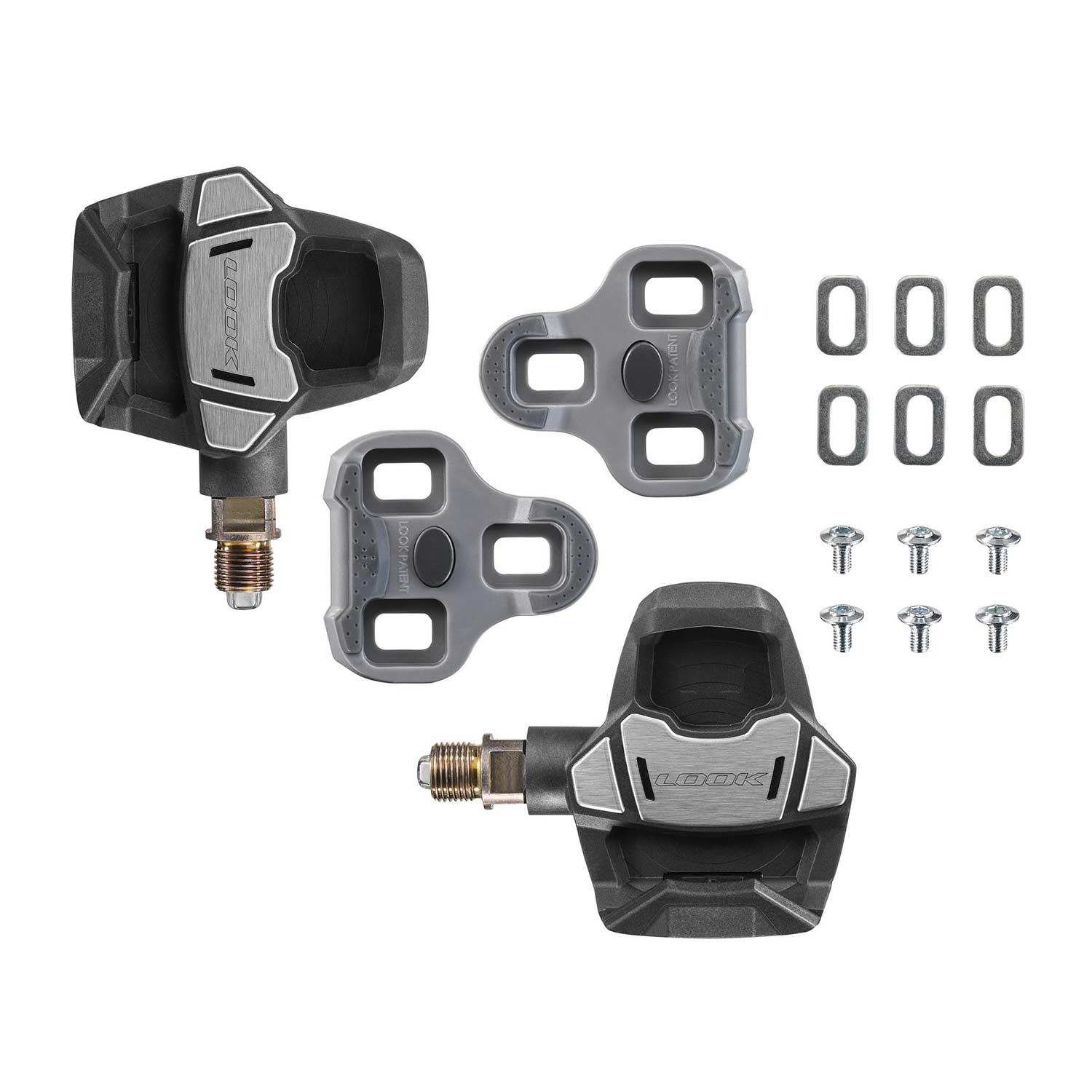 Look Keo Blade Power Dual Pedals with integrated power meter and Bluetooth connectivity for accurate cycling data.