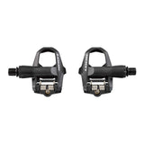 Look Keo 2 Max Black road cycling pedals with adjustable tension and wide platform, featuring sleek black design and clipless mechanism.
