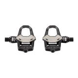 Look KEO 2 MAX Carbon road bike pedals with wide platform and adjustable tension, shown with cleats attached.