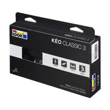 Look Keo Classic 3 bicycle pedals with adjustable tension and chromoly spindle, shown from a side angle.