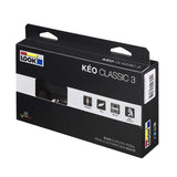 Look Keo Classic 3 road bike pedals with adjustable tension and chromoly spindle, shown with cleats attached on a white background.