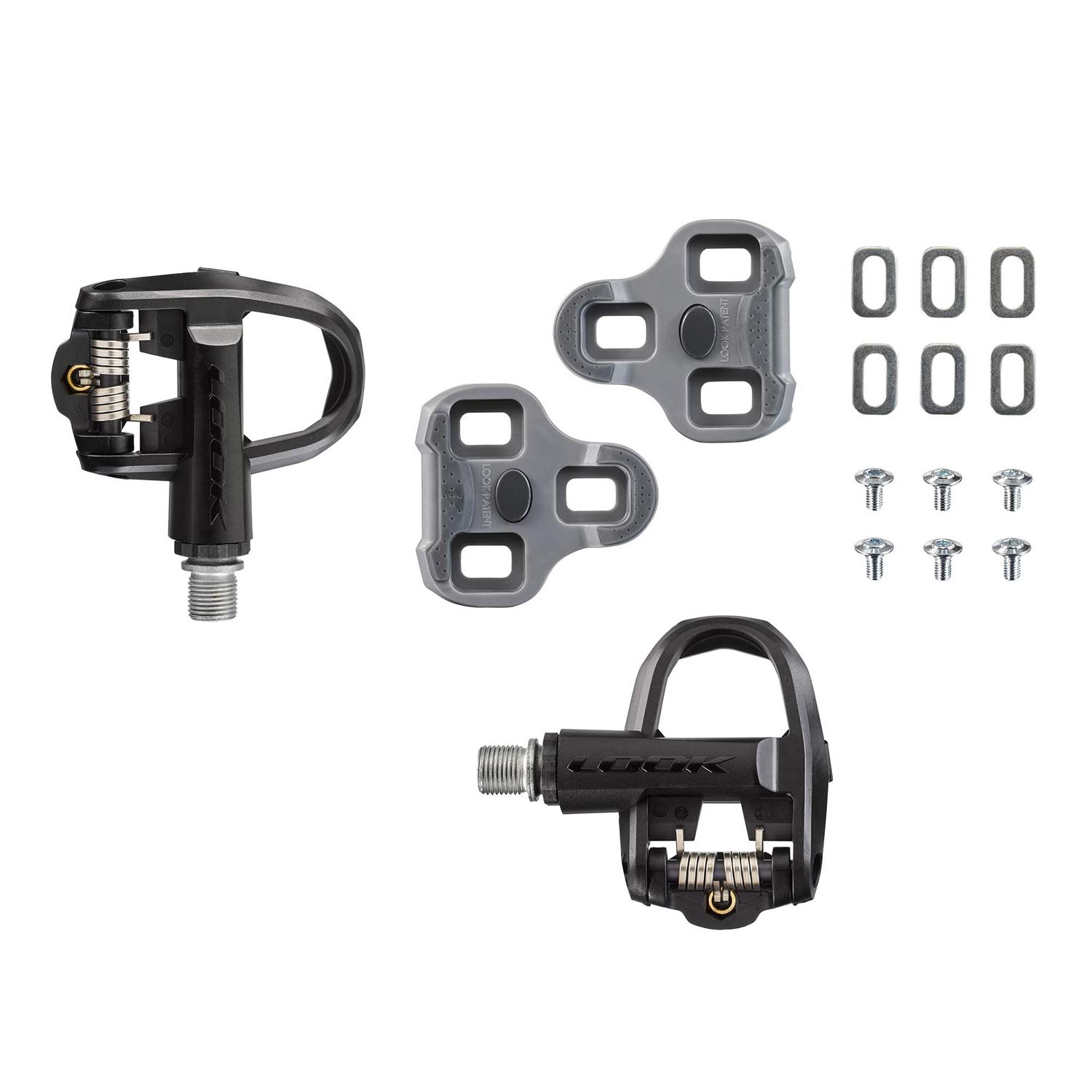 Look KEO Classic 3 Plus road bike pedals with stainless steel platform and adjustable tension for secure cycling performance.