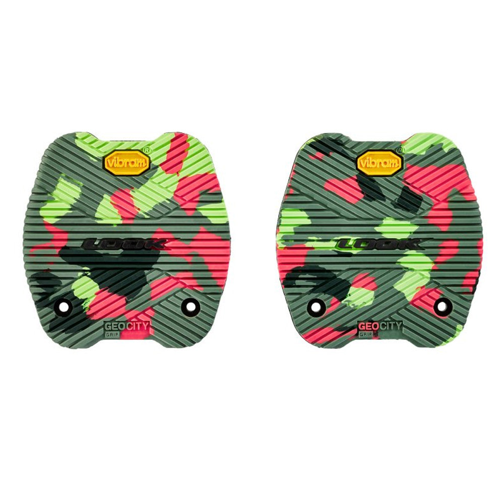 Look City Grip Pads for GEO City Pedals with ACTIV GRIP Technology by Vibram, showing textured pedal surface and grip details.