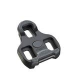 Look Keo Grip Cleats with Silent Float Technology for improved cycling performance, shown on a bike pedal in this image.