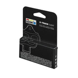 Look Cleat X-Track Classic component for cycling shoes, shown in black with metal attaching points.