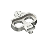 Look Cleat X-Track Easy mountain bike cleats for X-Track and Geo pedals, shown attached to a bike pedal.