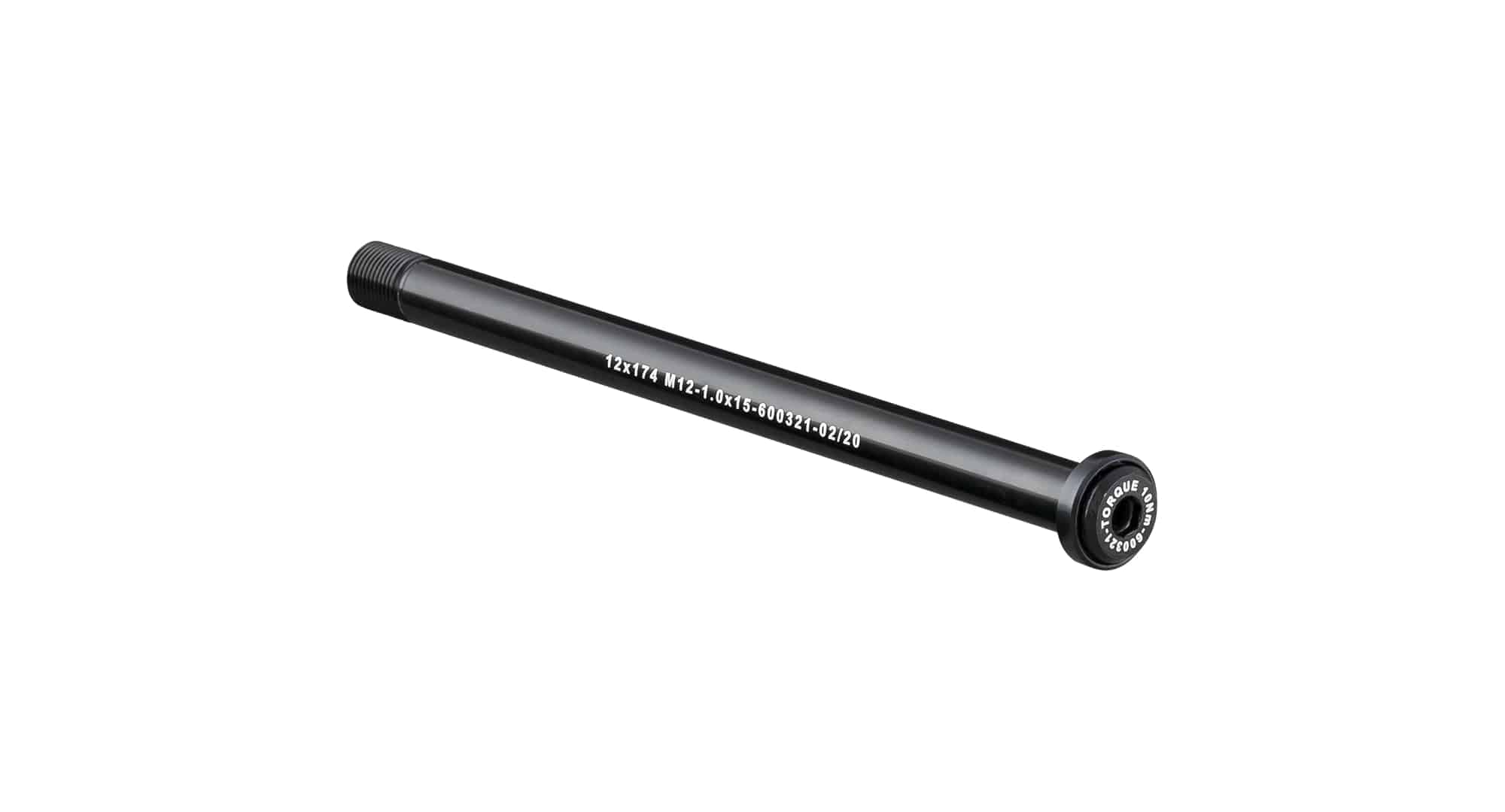 Bontrager Switch Lever Rear Thru-Axle 174mm in black with hex key operation, component for bike wheel attachment