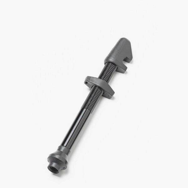 Black DT Swiss lightweight aluminum tubeless valve for 36-48mm deep rims, designed for bicycle tubeless wheel components.