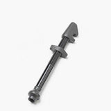 Black DT Swiss lightweight aluminum tubeless valve for 36-48mm deep rims, designed for bicycle tubeless wheel components.