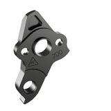 Wheels Manufacturing replaceable derailleur hanger dropout for GT Fury 2023-24 mountain bike, black metal component.