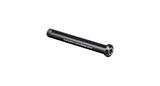 Bontrager Switch Lever front thru-axle in black with 125mm length and hex key operation, component for bike wheel attachment.
