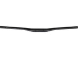 Bontrager Line Pro Carbon 35 MTB handlebar with rise options and adjustable width, showcasing lightweight carbon design and ergonomic shape.