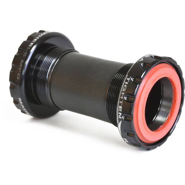 Wheels Manufacturing BSA threaded bottom bracket with ABEC-3 bearings for SRAM DUB 29mm cranks, showing the bearing and threading details.