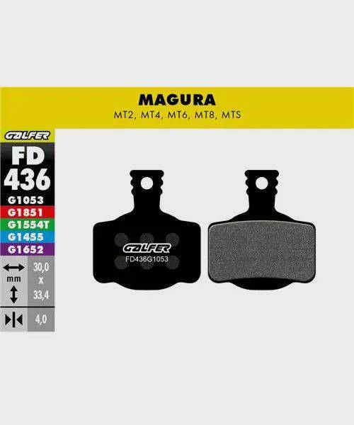 Galfer standard bike disc brake pads, reliable and durable brake components for quiet, effective stopping power.