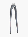 Trek Domane AL 700C road bike forks, lightweight aluminum components designed for improved steering and stability.