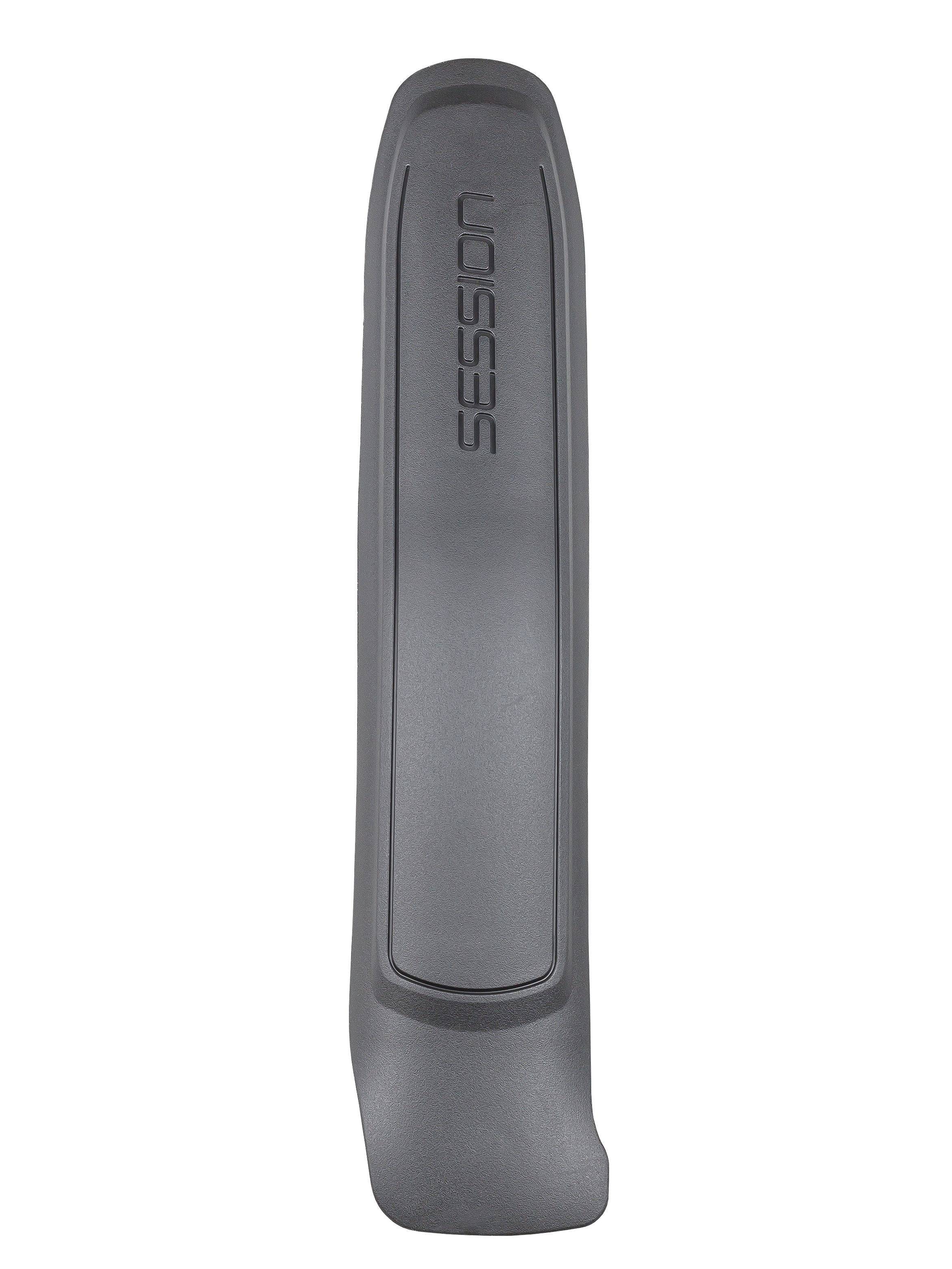 Trek Session Carbon downtube armor in black protecting bike frame, durable component for Trek mountain bikes.