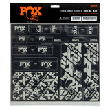 Fox Fork & Shock AM Custom Decal Kit 2021 for FOX Suspension, featuring colorful replacement decals for forks and shocks.