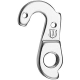 M Part gear hanger for Wilier bikes, durable bike component replacement part, shown in black with mounting holes.