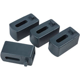 Basil WSL Booster Set 4pcs basket risers for raised carrier fit, accessories for bike carriers and luggage racks.