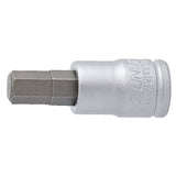 UNIOR 1/4" drive hex screwdriver socket set with 3-6mm hex bits, ideal for workshop use and precise fastening tasks.