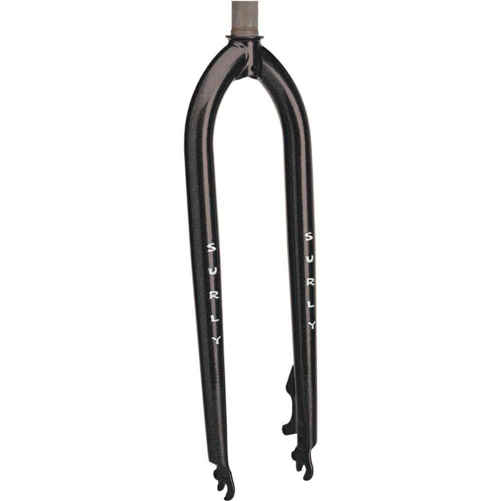 Surly Krampus 29er rigid MTB fork with 1-1/8" threadless steerer and disc brake guides for mountain bikes