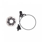 Kids Ride Shotgun rear brake kit for kids' bikes, black with HC1 lever, 140mm rotor, child-safe guard, and accessories.