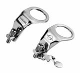 Dia-Compe QR brake hanger for 1-inch steerer, adjustable steel component for bicycle braking systems.