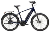 Trek District+ 5 2025 electric hybrid bike with sleek frame, electric motor, and urban commuting features.