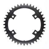 MicroSHIFT Sword 110 BCD road bike chainrings, showcasing sleek, lightweight components designed for smooth shifting performance.