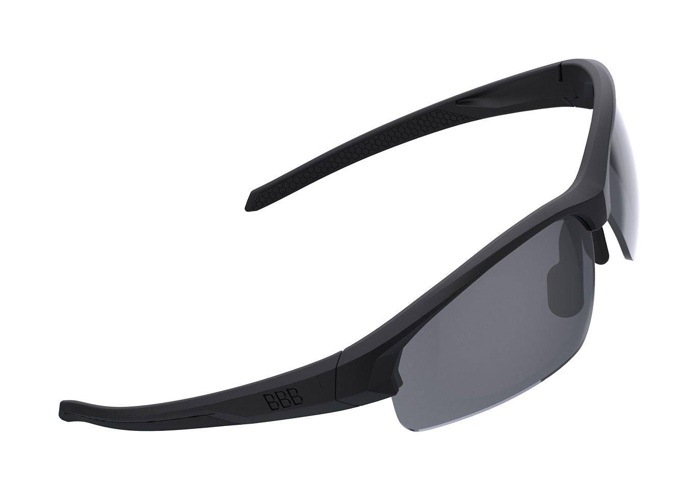 BBB Impress Small Sport Glasses BSG-68 for cyclists with adjustable nose piece and three interchangeable lenses, lightweight and aerodynamic.