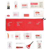 Lifesystems bike first aid kit with water-resistant case and organized medical supplies for cycling emergencies.
