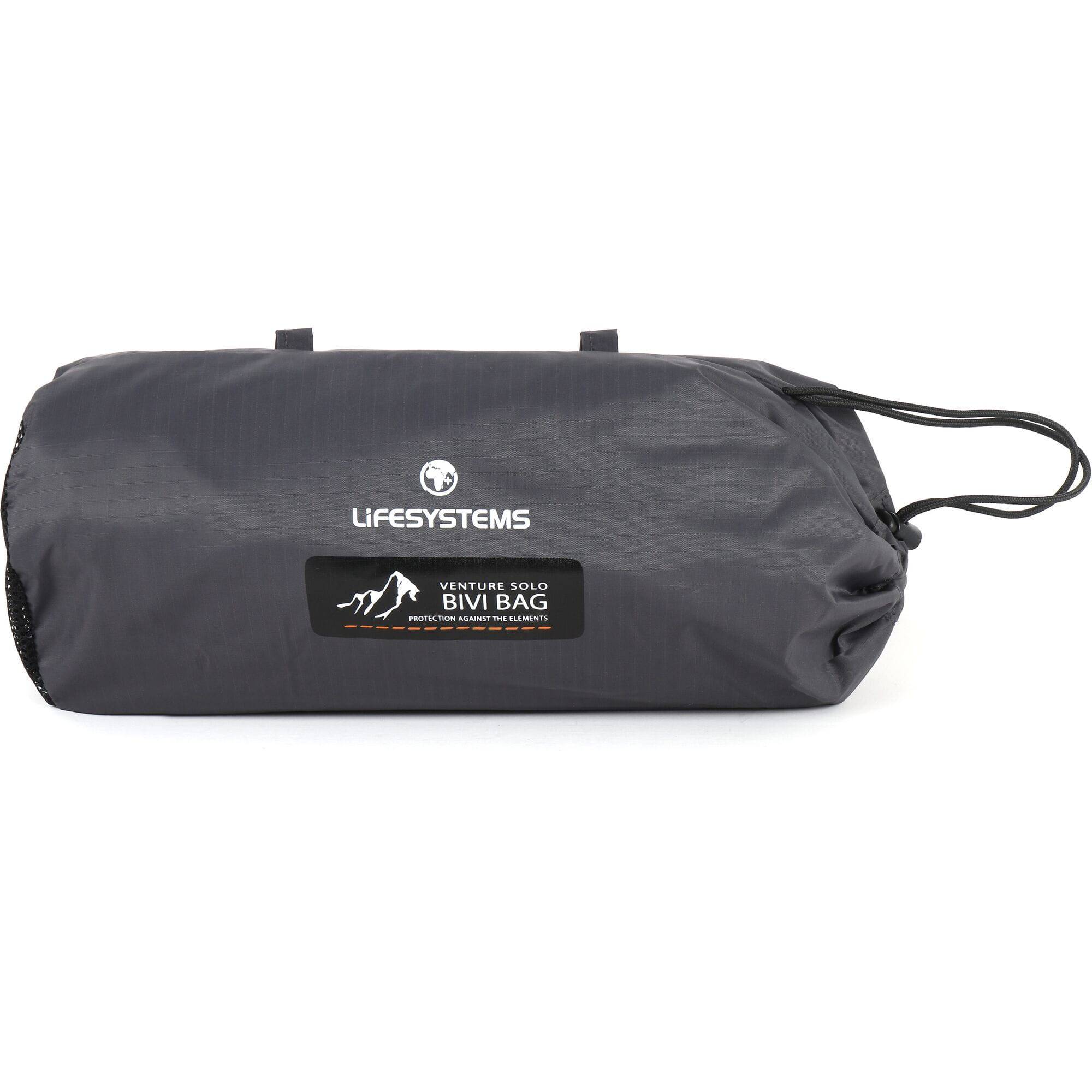 Lifesystems Venture Solo Hooped Bivi Shelter, waterproof and breathable bikepacking tent with hooped design and compact outdoor accessories